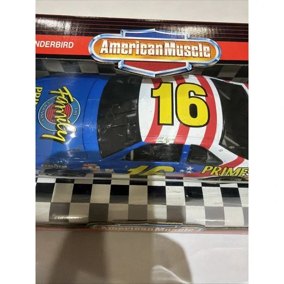 ERTL American Muscle Family Channel Thunderbird 16 Ted Musgrave Large 1 18" 1996 - Picture 11 of 13